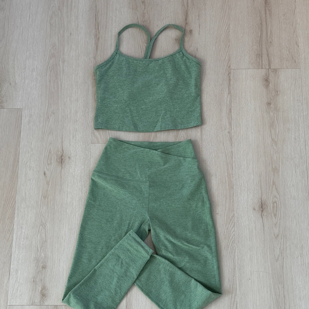 Beyond Yoga Spacedye Sage Set